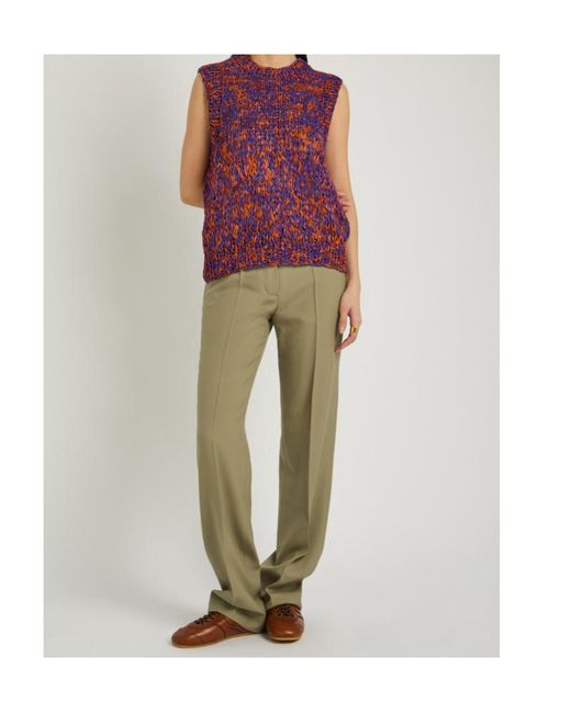 Dries Van Noten Green Pulla Straight-Leg Wool-Blend Trousers