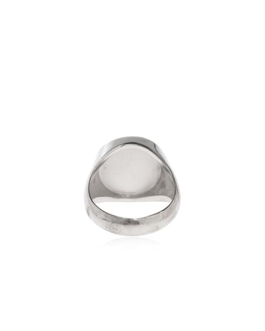 Dolce & Gabbana Gray Signet Ring for men