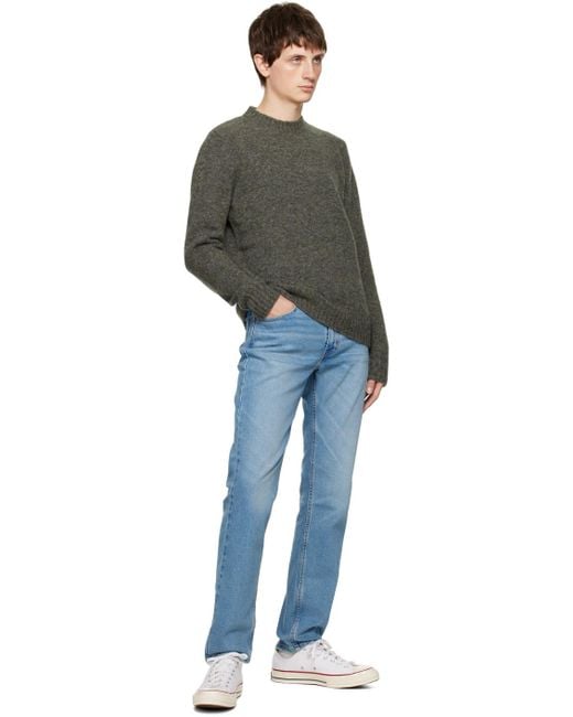 A.P.C. Gray Crew-Neck Sweater for men