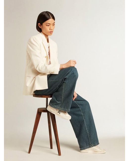 Golden Goose Deluxe Brand Blue Straight-Leg Jeans