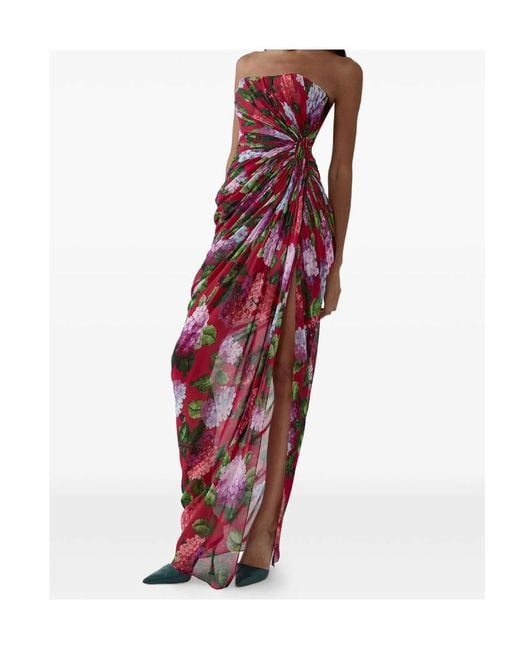Carolina Herrera Red Sleeveless Dress