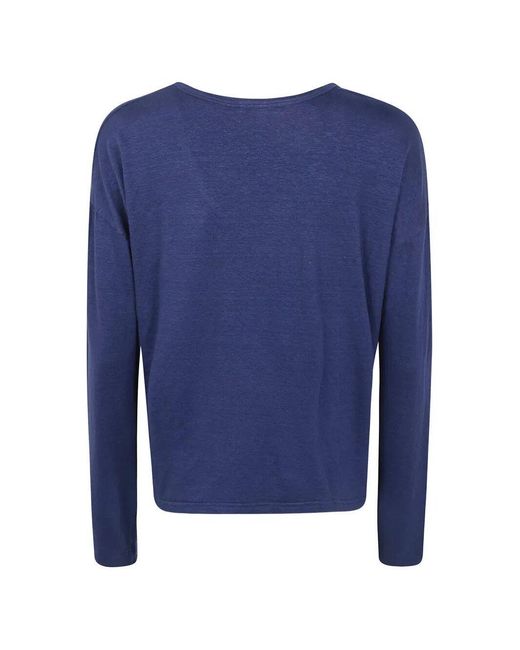 Baserange Blue V-Neck Knitwear