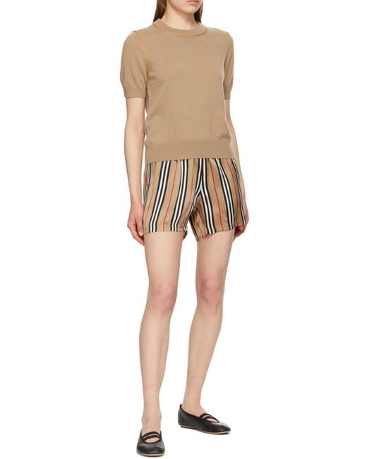 Burberry Natural Icon Stripe Shorts