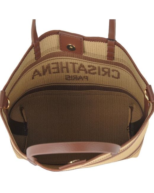 Crisathena Metallic Small Handle Shoulder Bag