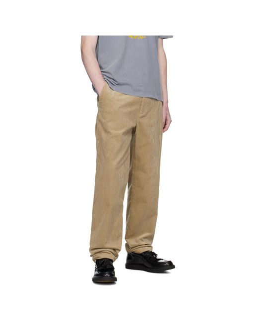 A.P.C. Natural Belt Loops Slacks for men
