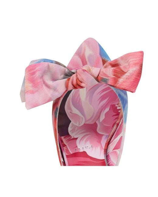 Christian Louboutin Pink Bow Strap Heeled Sandals