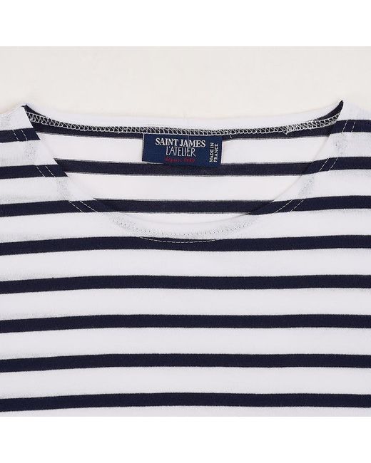 Saint James Blue Striped T-Shirt