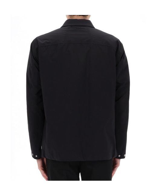 Herno Blue Laminar Concealed Placket Jacket for men