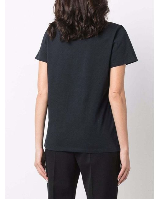 McQueen Blue Logo Print T-Shirt