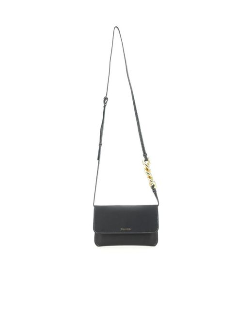 J.W. Anderson White Jw Anderson Logo Printed Foldover Top Shoulder Bag