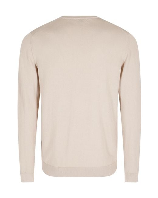 Roberto Collina Natural Crew-Neck Sweater for men