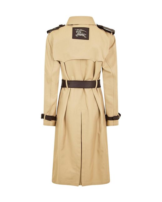 Burberry Natural Double-Breasted Trench Coat