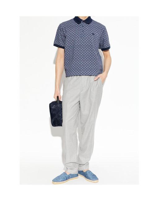 Etro Gray Straight-Leg Tailored Trousers for men