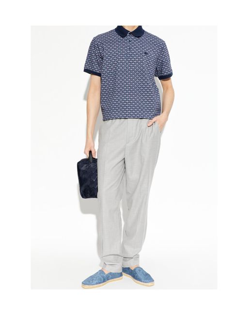 Etro Gray Tapered Creased Pants for men