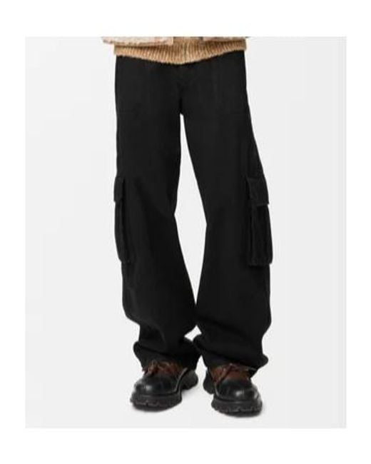 Loewe Black Straight-Leg Cargo Trousers for men