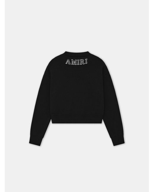 Amiri Black Logo Knitted Jumper