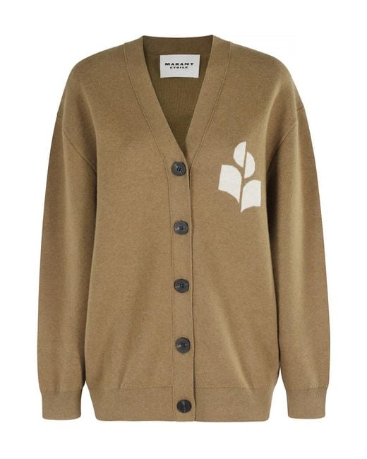 Isabel Marant Green Cardigan Norton Gz Logo