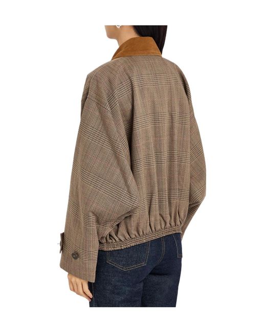 Rohe Brown Wool And Suede Jacket