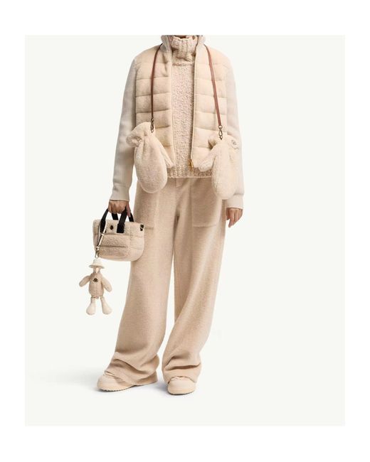Moncler Natural Padded Zip-Up Cardigan