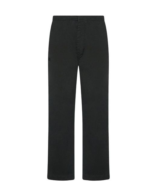 The Row Black Cropped Trousers for men