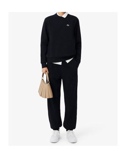 Lacoste Blue Logo Crew-Neck Sweatshirt