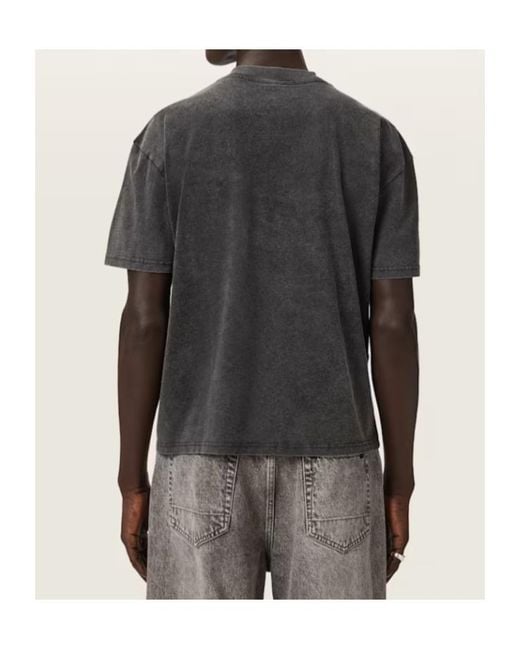 AllSaints Black Sun City Graphic-Print T-Shirt for men
