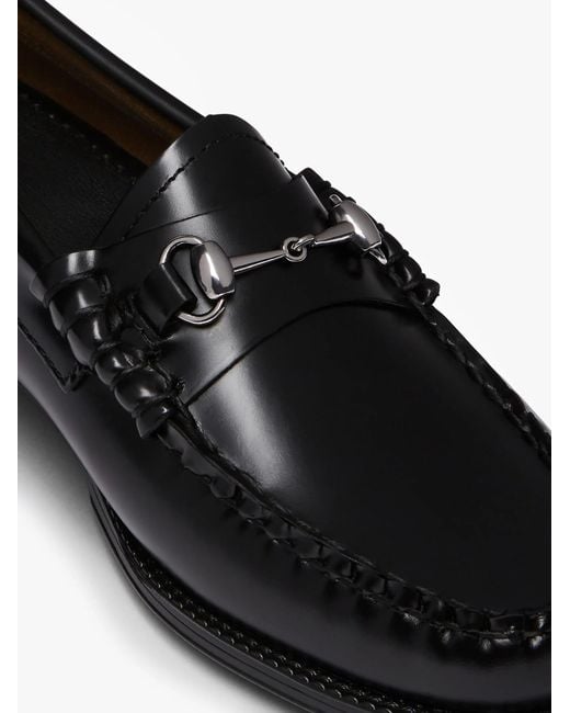 G.H.BASS Black Easy Weejuns Lianna Almond Toe Loafers
