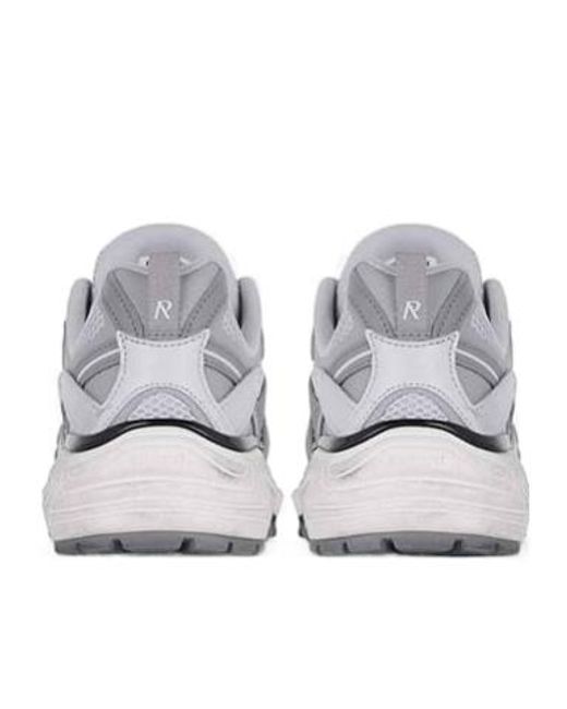 Represent White Storm Lace-Up Running Sneakers for men