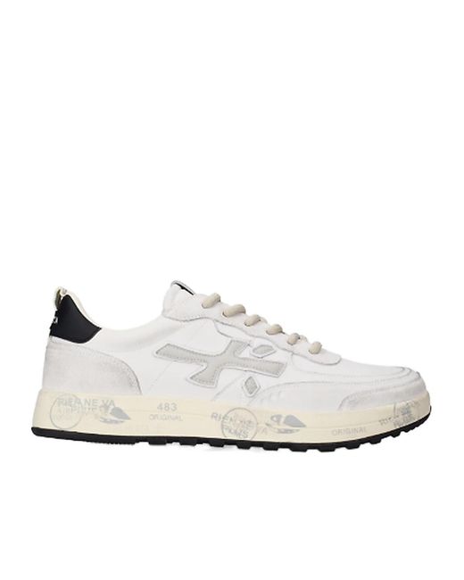 Premiata White Nous Sneakers for men