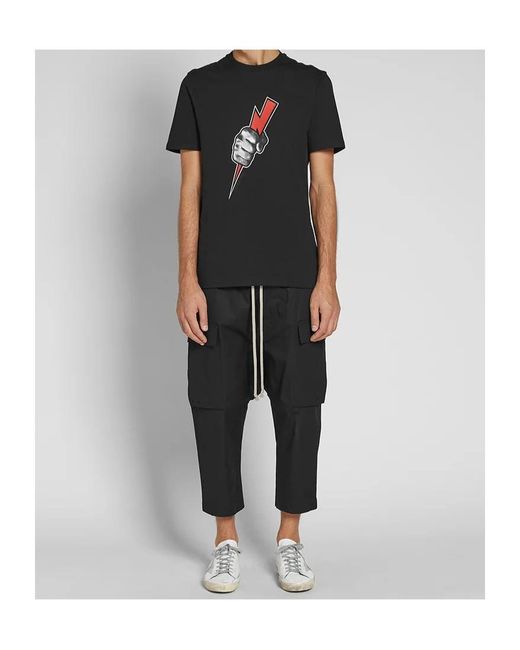 Neil Barrett Black Round-Necked Logo T-Shirt for men