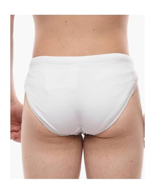 DIESEL White Swimming Briefs for men