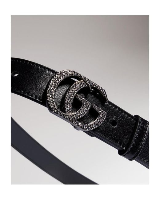 Gucci Black Belt With Double G Buckle