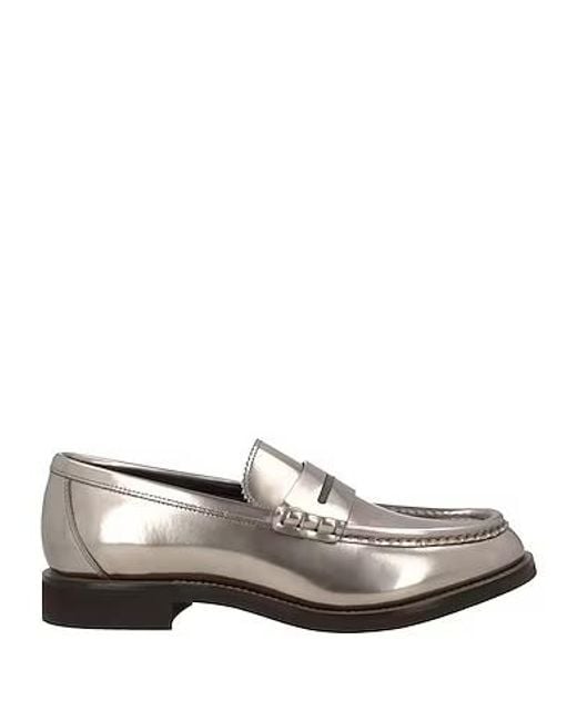 Brunello Cucinelli White Shiny Loafers