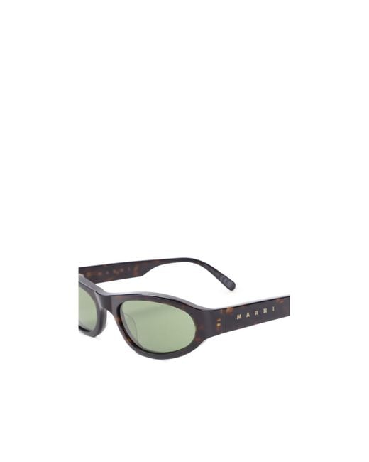 Marni White Oval Sunglasses for men