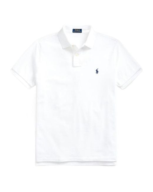 Polo Ralph Lauren White Short-Sleeved Polo Shirt for men