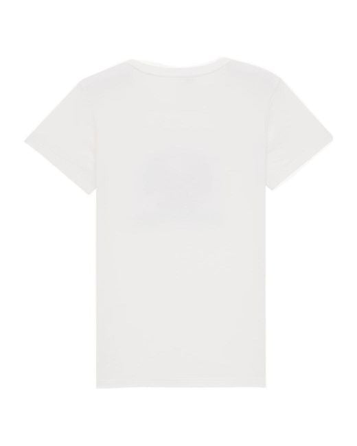 Saint Laurent White Music Festival Crewneck T-Shirt