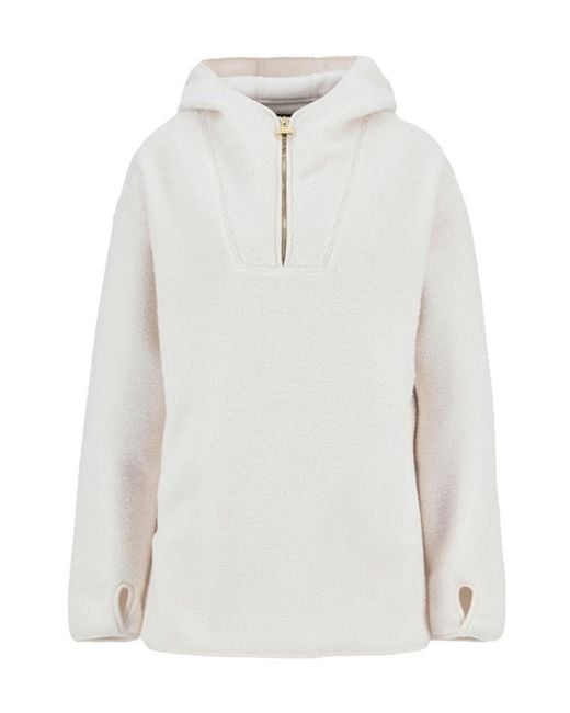 Barbour White Boston Fleece