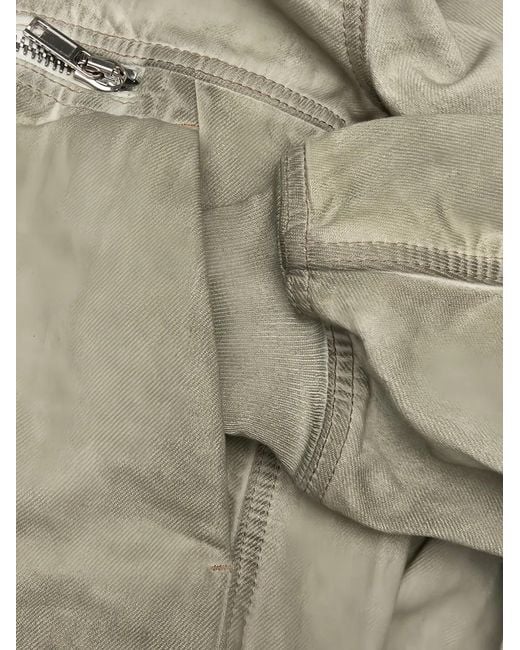 Rick Owens Gray Bauhaus Flight Bomber Jacket for men