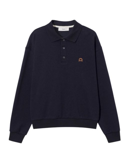 DUNST Blue Long Sleeve Sweatshirt for men