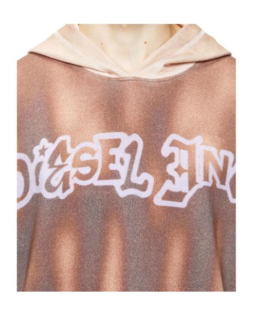 DIESEL Pink Boxt-Hood-Show Hoodie for men