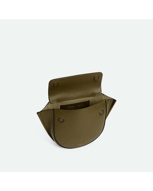 Wandler Green Small Hortensia Flap Top-Handle Tote Bag