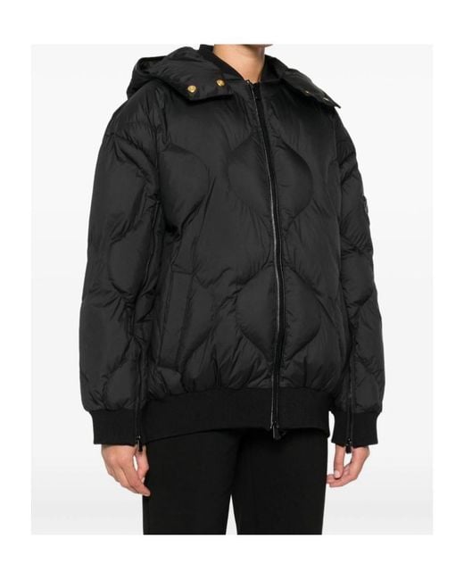 Pinko Black Puffer Jacket With Quilted Pattern