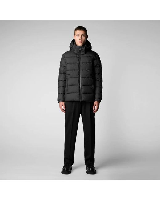 Save The Duck Black Boris Puffer Jacket for men