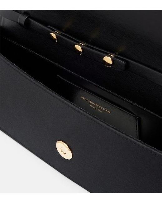 Victoria Beckham Black Dorian East-West Satin Clutch
