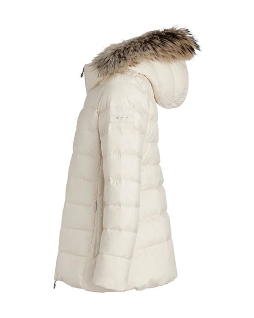 Tatras Natural Long-Sleeve Hooded Padded Jacket