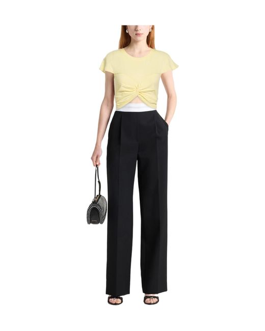 Isabel Marant Yellow Cropped T-Shirt