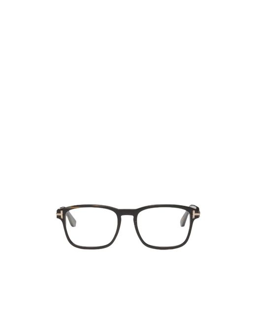 Tom Ford White Eyewear Rectangular Frame Glasses for men