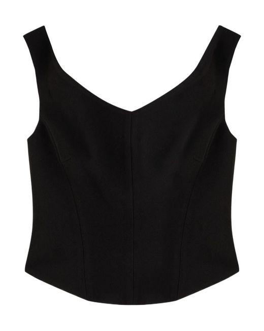 Jonathan Simkhai Black Off-The-Shoulder Top