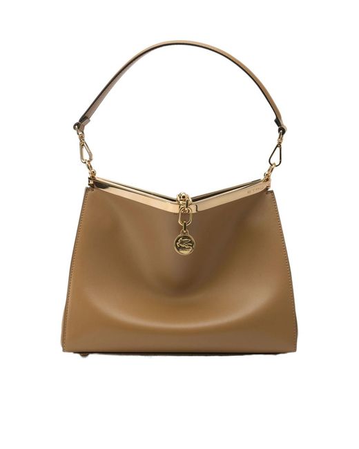 Etro Brown Vela Medium Shoulder Bag