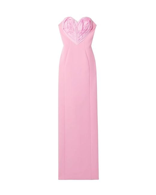 Carolina Herrera Pink Pleated Dress